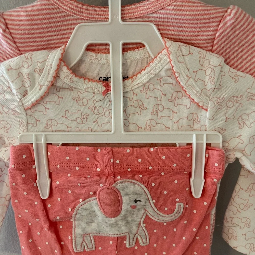 Carter’s 3 piece elephant set